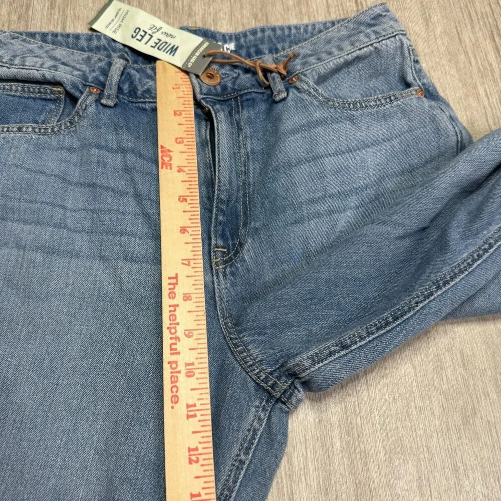 American Rag Cie Womens Jeans Cropped Wide Leg Distressed Size 9 NEW 100% Cotton - Picture 8 of 16